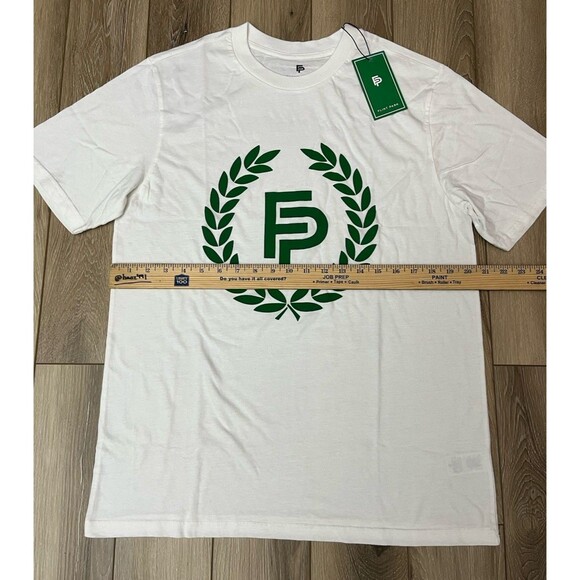 Flint Park Original Logo Tee Shirt White Mens Size Medium NEW Organic Cotton - Picture 9 of 9